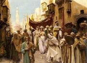unknow artist Arab or Arabic people and life. Orientalism oil paintings  507